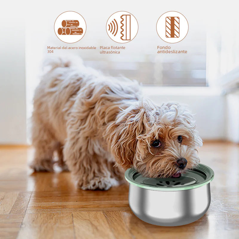 Stainless Steel Splash-Proof Pet Water Bowl – Large Capacity, Anti-Spill & Non-Slip Design