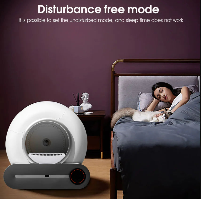 Smart Automatic Cat Litter Box with App Control – 65L Self-Cleaning Wi-Fi Pet Toilet