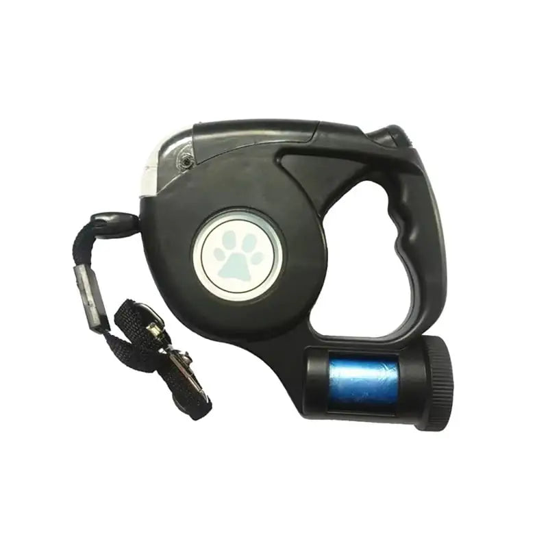 LED Dog Leash with Built-In Flashlight & Waste Bag Holder – 4.5m Retractable Leash (UAE Edition)