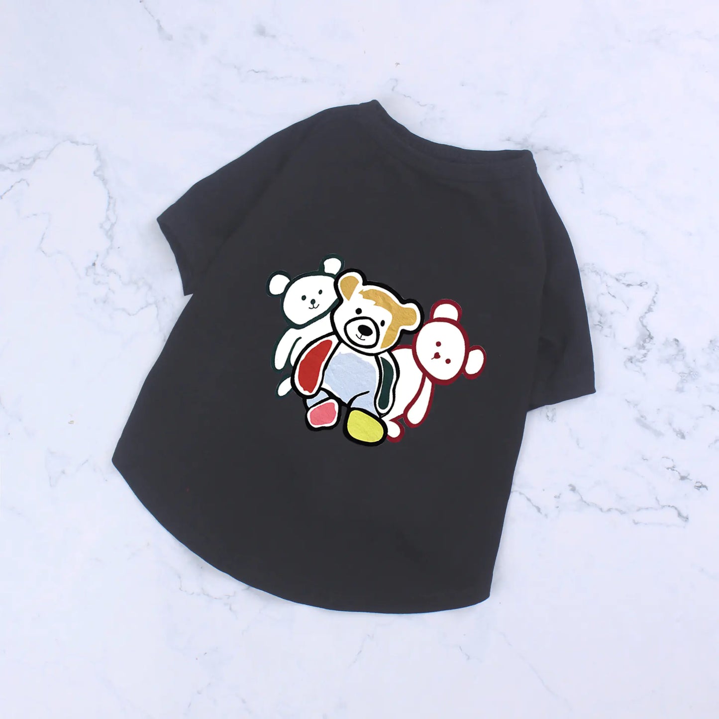 Chao Brand Pet Cotton T-Shirt – Cute Bear Print Dog & Cat Clothes