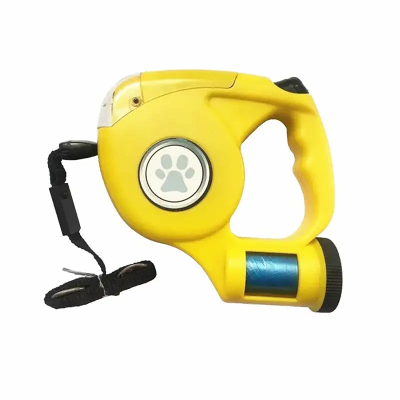 LED Dog Leash with Built-In Flashlight & Waste Bag Holder – 4.5m Retractable Leash (UAE Edition)