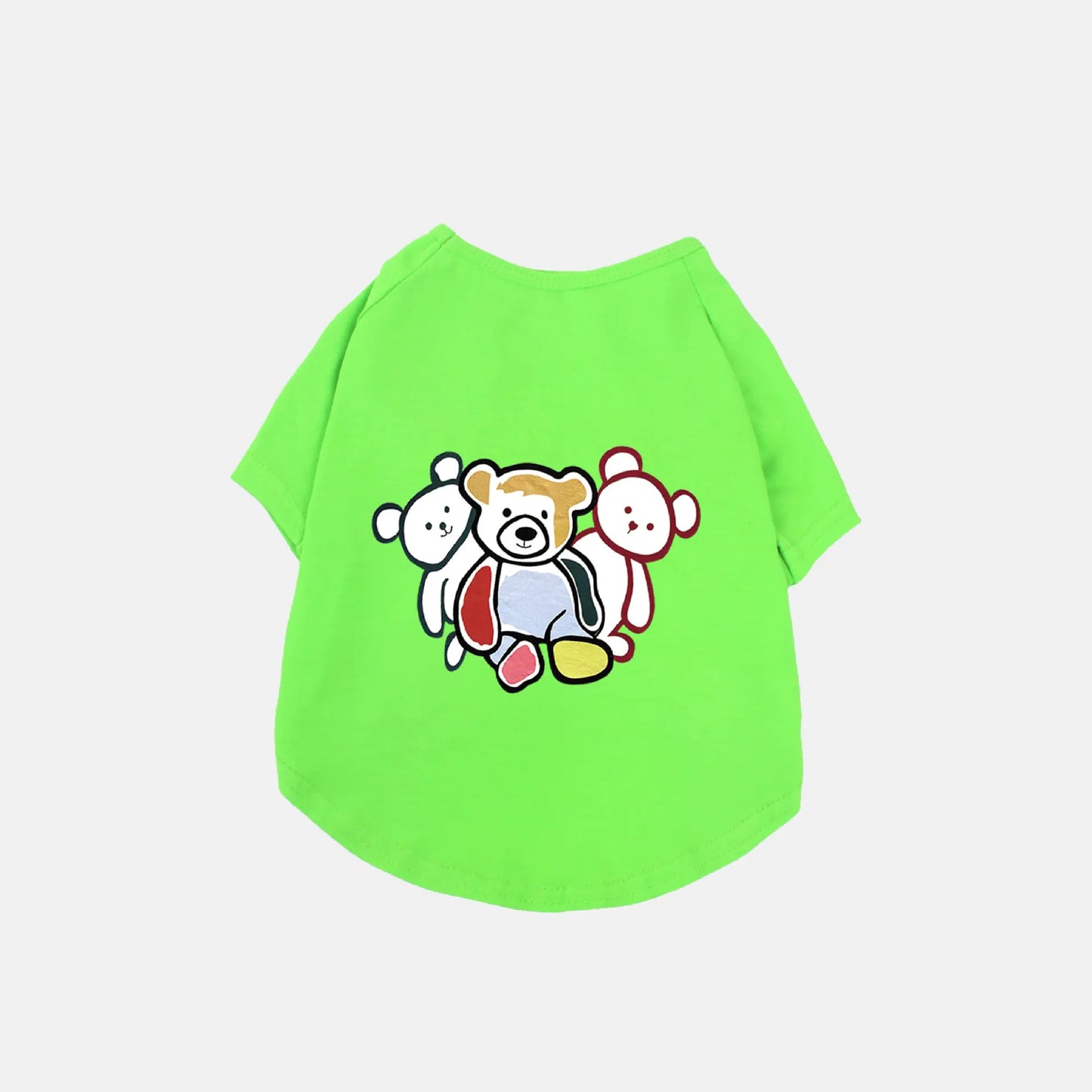 Chao Brand Pet Cotton T-Shirt – Cute Bear Print Dog & Cat Clothes