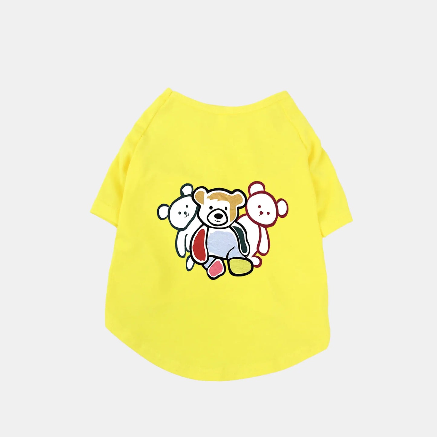 Chao Brand Pet Cotton T-Shirt – Cute Bear Print Dog & Cat Clothes