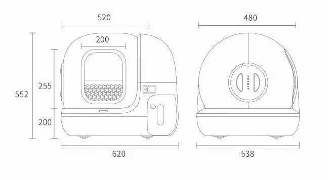 Large Smart Enclosed Cat Litter Box – Automatic Self-Cleaning with Odor Control & Safety Sensors (UAE Edition)