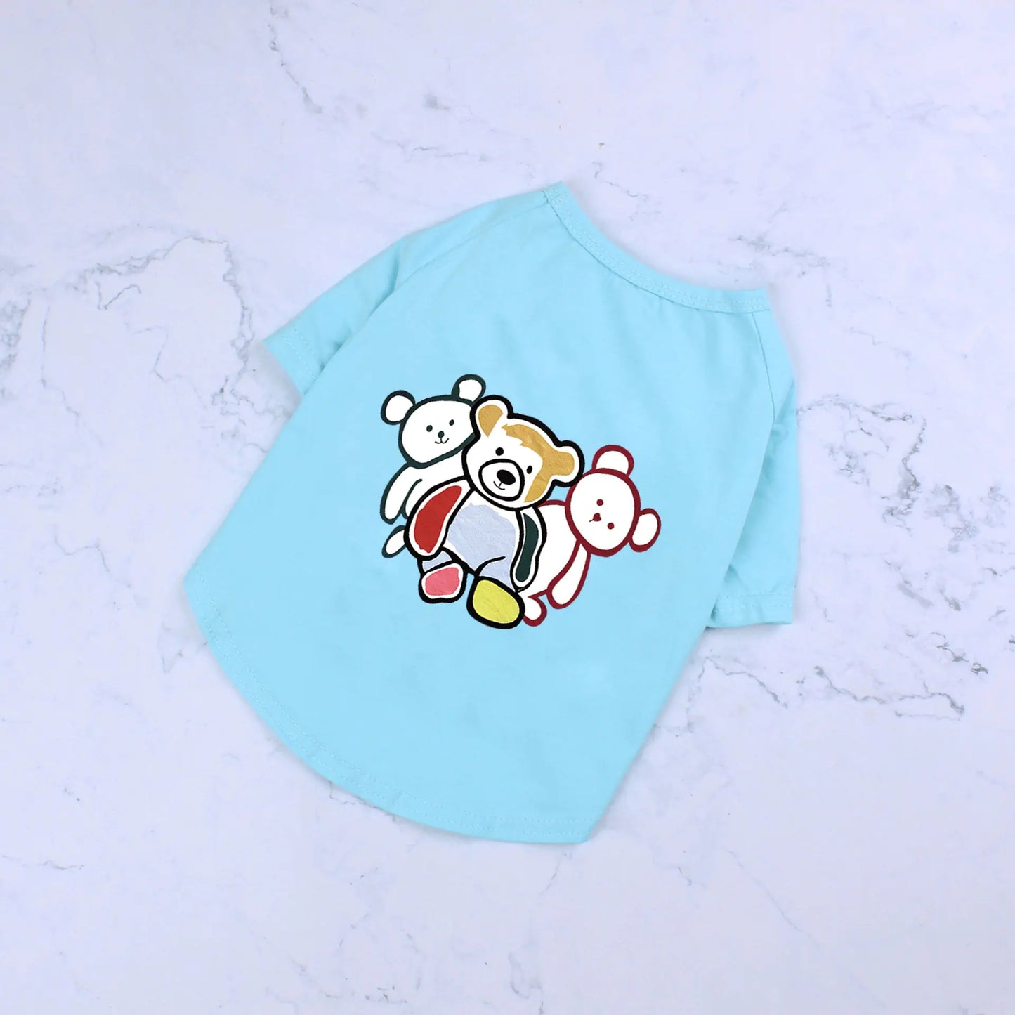 Chao Brand Pet Cotton T-Shirt – Cute Bear Print Dog & Cat Clothes