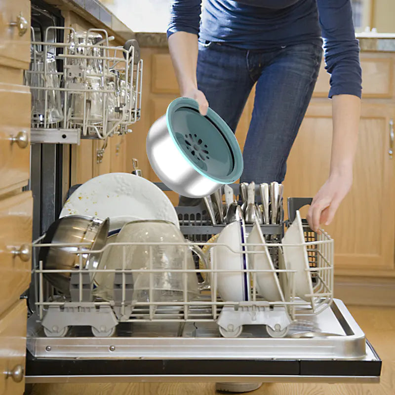 Stainless Steel Splash-Proof Pet Water Bowl – Large Capacity, Anti-Spill & Non-Slip Design