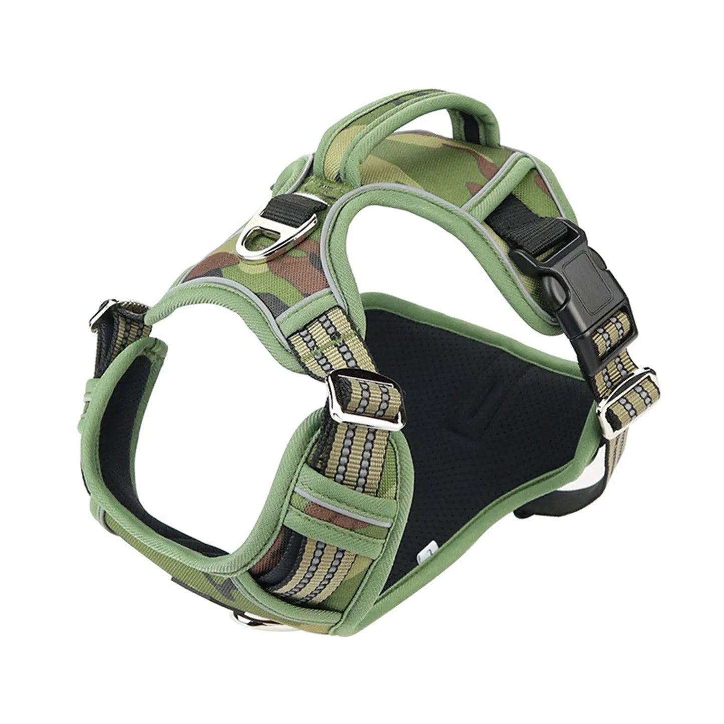 Reflective Oxford Pet Harness – Waterproof & Adjustable Dog Vest for Outdoor Adventures
