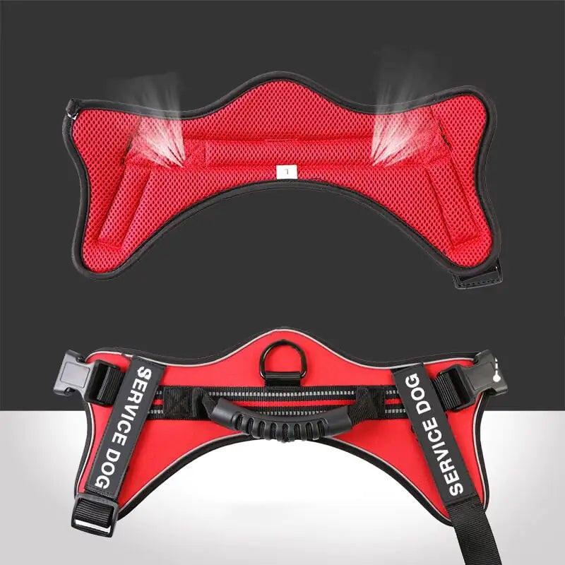 Service Dog Chest Strap Harness – Adjustable No-Pull Vest for Medium & Large Dogs