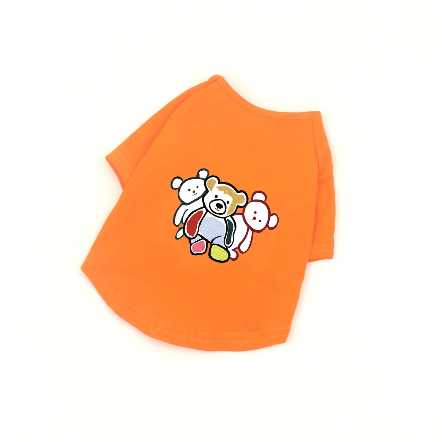 Chao Brand Pet Cotton T-Shirt – Cute Bear Print Dog & Cat Clothes