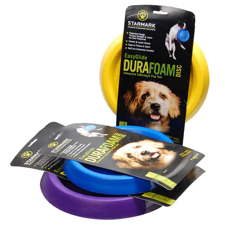 Starmark EasyGlide DuraFoam Pet Frisbee – Durable Flying Disc for Dogs